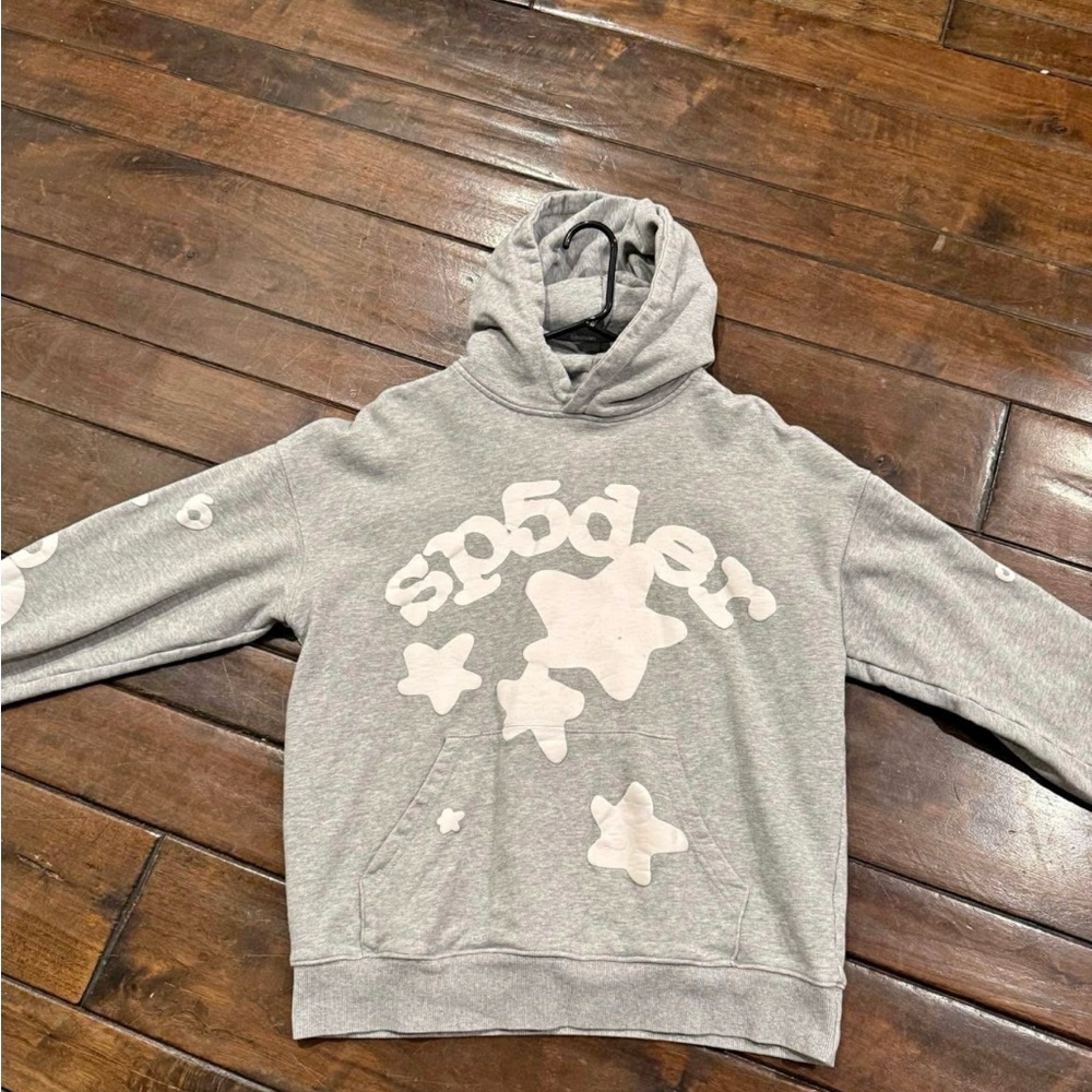 Grey Sp5der hoodie
